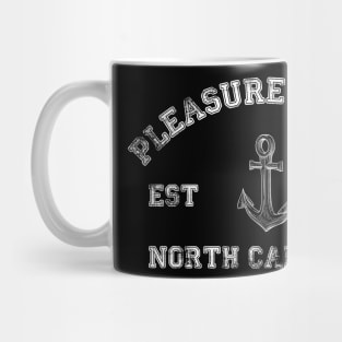 Pleasure Island, North Carolina Vintage Nautical Anchor Retro Mug